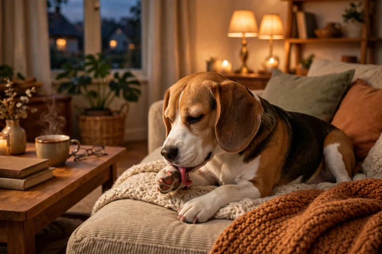 Why Is My Dog Licking His Paws at Night? 7 Causes